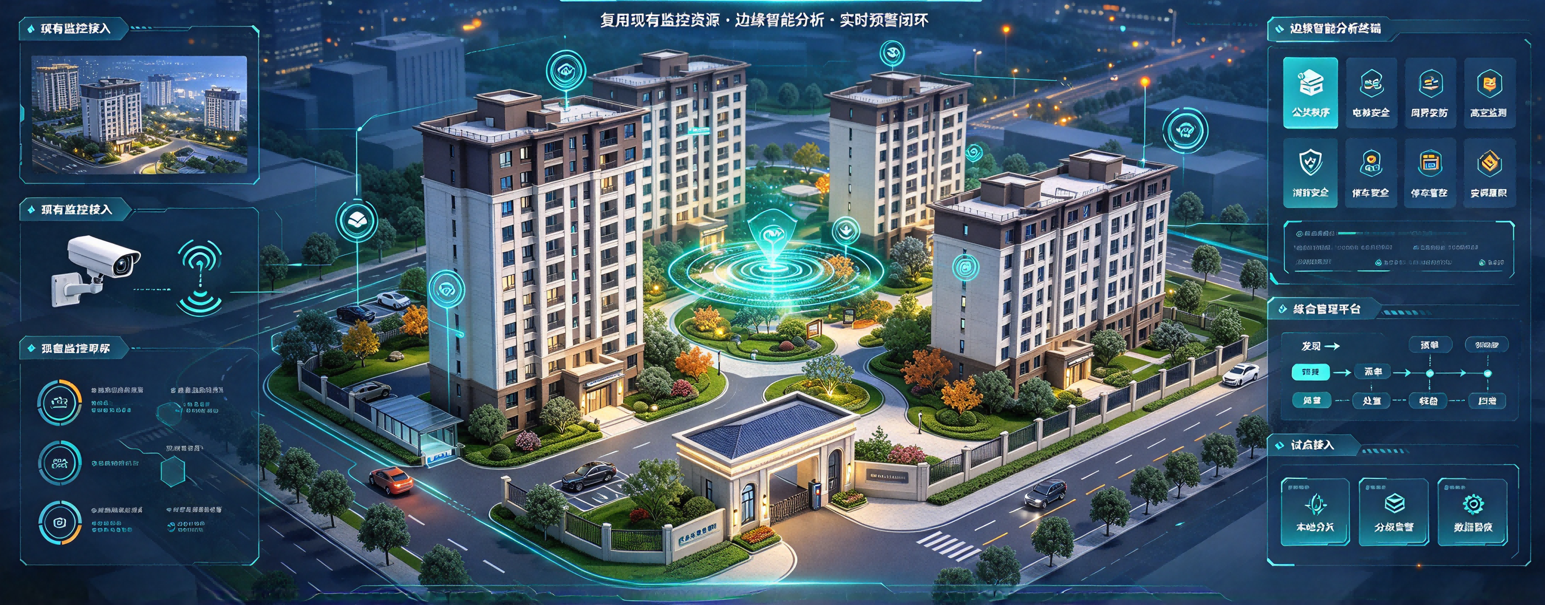 绵州水郡四期AI视觉智慧安防